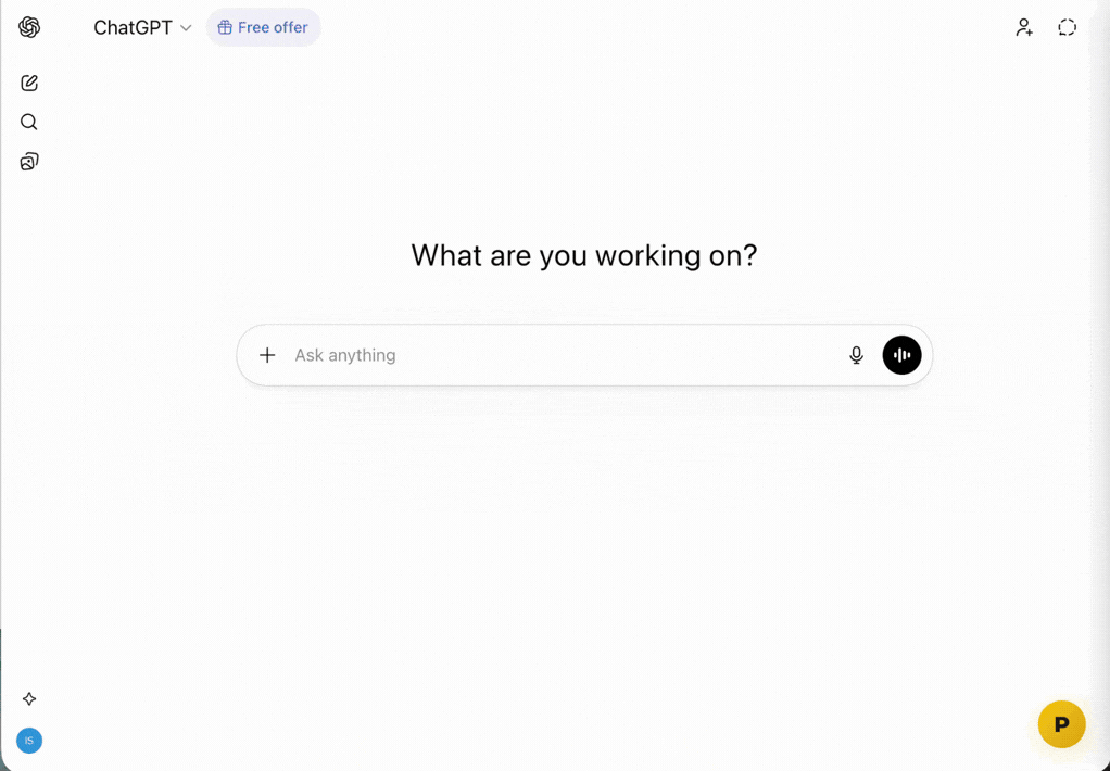 Promptlee Chrome extension demo showing prompt analysis